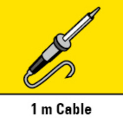 1 m langes Kabel für großen Aktionsradius des Lötkolbens