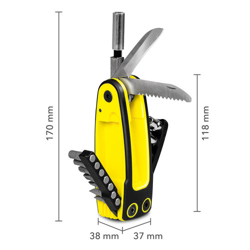 15-in-1 – compacte afmetingen