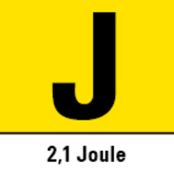 2,1 Joule slagkracht