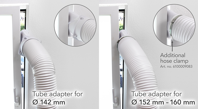 Adaptateur de tuyau d'échappement / adaptateur de fenêtre / buse de fenêtre