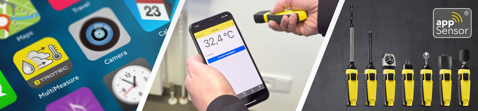 appSensoren und MultiMeasure Mobile App von Trotec
