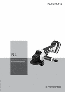Bedieningshandleiding accu haakse slijpmachine PAGS 20-115 (NL)