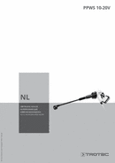 Bedieningshandleiding Accu-hogedrukreiniger PPWS 10-20V (NL)