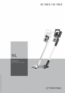 Bedieningshandleiding accu-steelstofzuiger VC 150 E / VC 155 E (NL)
