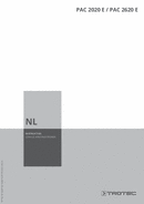 Bedieningshandleiding airconditioner PAC 2020 E (NL)