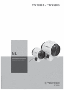 Bedieningshandleiding axiale ventilatoren TTV 1000 S / TTV 2500 S (NL)