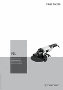 Bedieningshandleiding Haakse slijpmachine PAGS 10-230 (NL)