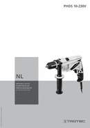 Bedieningshandleiding klopboormachine PHDS 10-230V (NL)