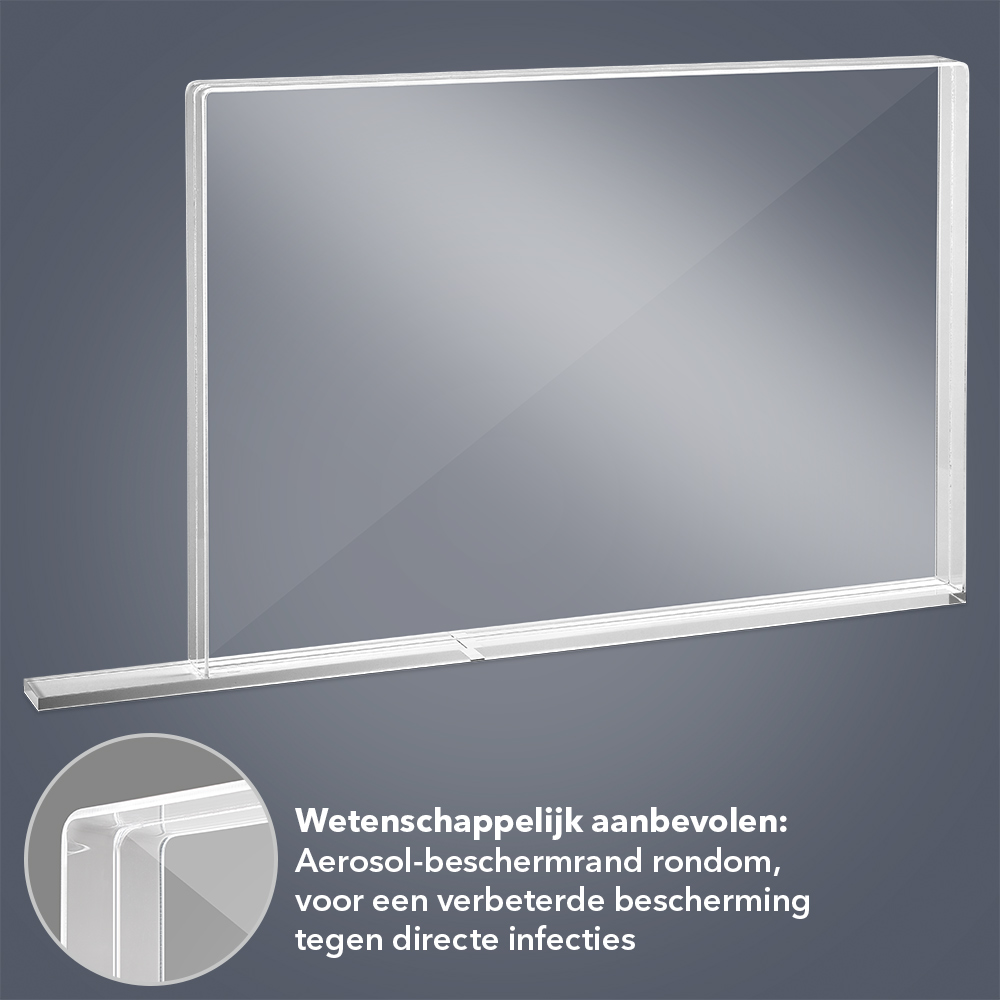 Beschermingswand van acrylglasplaat voor scholen