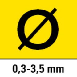 Bohrspannfutterbereich: max. 3,5 mm