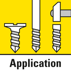 Conçue pour visser et pour percer par rotation et par percussion