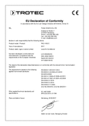 Conformiteitsverklaring lokale airconditioner PAC 4100 E (INT)