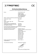 Conformiteitsverklaring lokale ruimte-airconditioner PAC 2600 E (INT)