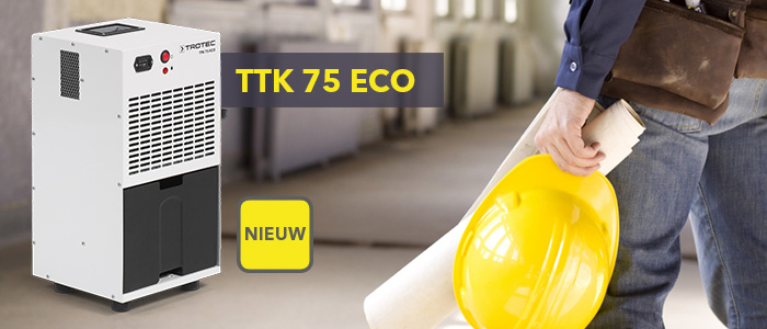 De nieuwe luchtontvochtiger TTK 75 ECO