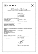 Déclaration de conformité appareil de détecteur de fuite à ultrasons SL800-SET (INT)