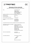 Déclaration de conformité climatiseur local PAC 3200 E A+ (FR)