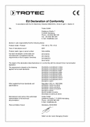 Déclaration de conformité déshumidificateur TTK 140 S / TTK 170 S (INT)