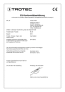 Déclaration de conformité détecteur de monoxyde de carbone BG20 (INT)