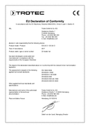 Déclaration de conformité générateur de chauffage au fioul IDS 20 D / IDS 30 D (INT)