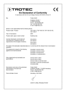 Déclaration de conformité pompe de jardin TGP 1025 E, TGP 1025 ES, TGP 1025 ES ES, TGP 1050 E (INT)