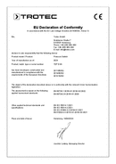 Déclaration de conformité pressostat TDP DSA (INT)