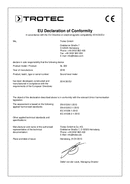 Déclaration de conformité Sonomètre SL300 (INT)