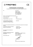 Déclaration de conformité Testeur de tension BE20 (INT)