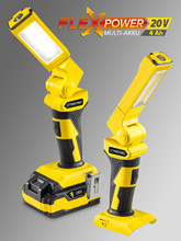 Également utilisable avec une multi-batterie de 4 Ah et disponible sans batterie sous la référence PWLS 10