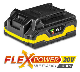 Flexpower-multiaccu 20 V, 2 Ah