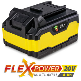Flexpower-multiaccu 20 V, 4 Ah