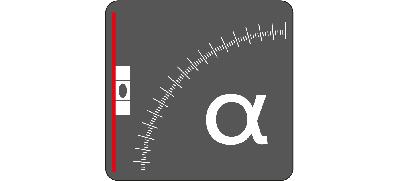 Hellingshoeksensor en digitale waterpas