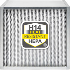 Hittebestendig H14-HEPA-filter met hoge capaciteit