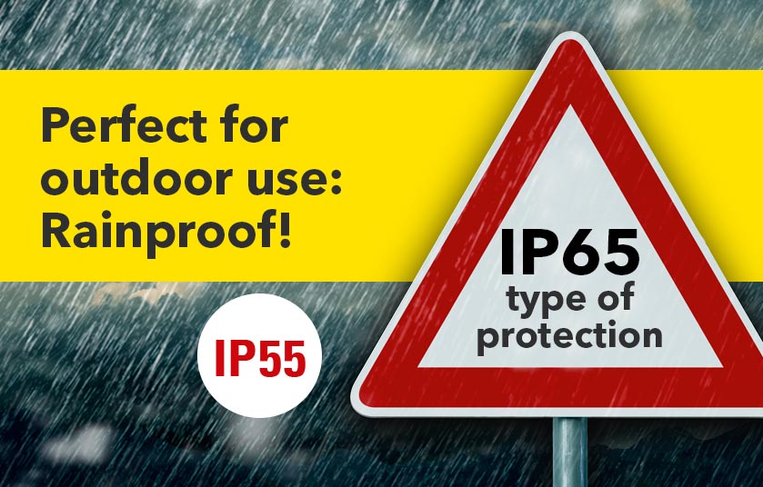 Indice de protection IP55/IP65