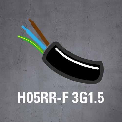 Kabeltype H05RR-F 3G1.5