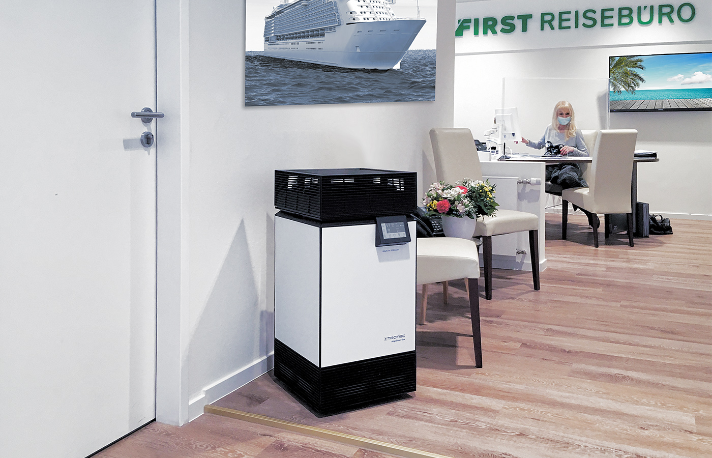 Le purificateur d'air hautes performances AirgoClean® One pour les petits magasins