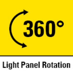 Leuchtrichtung um 360° verstellbar