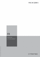 Manuel d'utilisation Climatiseur mural monobloc intelligent PAC‑W 2200 S (FR)