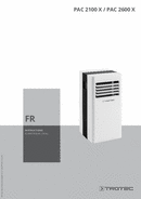 Manuel d'utilisation climatiseurs PAC 2100 X / PAC 2600 X (FR)