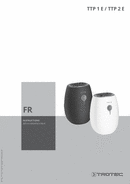 Manuel d'utilisation déshumidificateur TTP 1 E / TTP 2 E (FR)