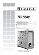 Manuel d'utilisation déshumidificateur TTR 5000 (INT)