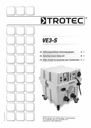 Manuel d'utilisation déshydrateur industriel VE 3-S (INT)