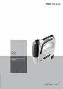 Manuel d'utilisation pistolet agrafeur sans fil PTNS 10-3,6V (FR)