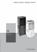 Manuel d‘utilisation Refroidisseur d'air PAE 60 / PAE 61 / PAE 80 / PAE 81 (FR)