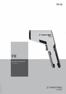Manuel d'utilisation thermomètre infrarouge TP10 <2018 (FR)