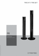 Manuel d'utilisation ventilateur colonne TVE 31 T / TVE 32 T (FR)