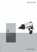 Manuel d'utilisation visseuse PSCS 10-3,6V (FR)