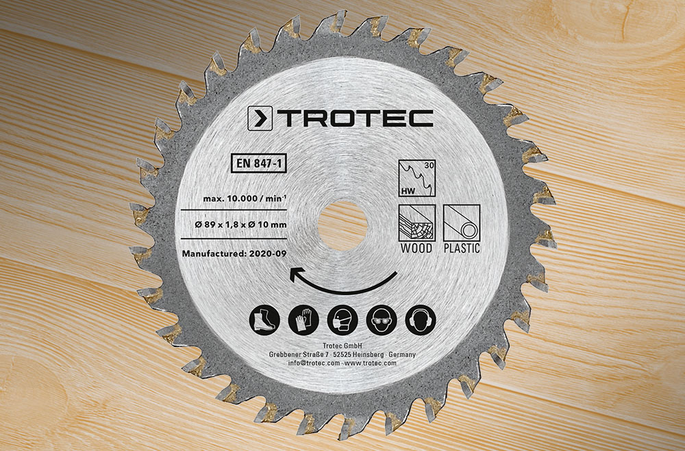 Mini-Kreissägeblätter-Set 3 Ø 89 mm TCT-Blatt, 2-teilig