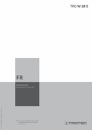 Mode d'emploi du chauffage soufflant TFC-W 28 E (FR)