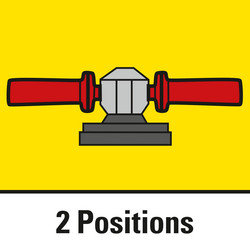 Possibilité de monter la poignée supplémentaire à deux positions différentes