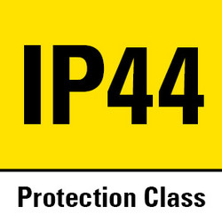 Schutzart IP44 – gegen Spritzwasser aus allen Richtungen abgedichtet